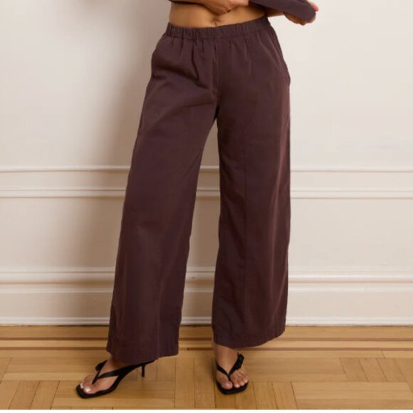 LOUP ---Rachel Elastic Waist Carpenter Pant in Black NWT  LGE (fits like medium) - Picture 2 of 7